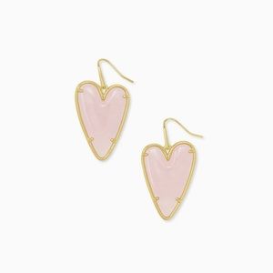 Kendra Scott Ansley Rose Quartz Drop earrings